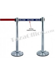 Stainless Steel Self Retractable Belt Q-Up Stand